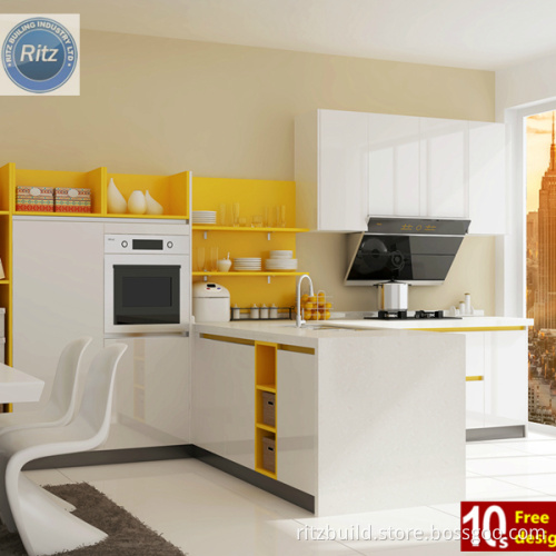 Good Quality High Glossy Modern Style Lacquer Kitchen Cabinet Wood Door Cabinet